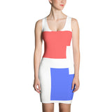 Women's DEUS GEAR Premium Line Fitted Dress (Red/White/Blue)