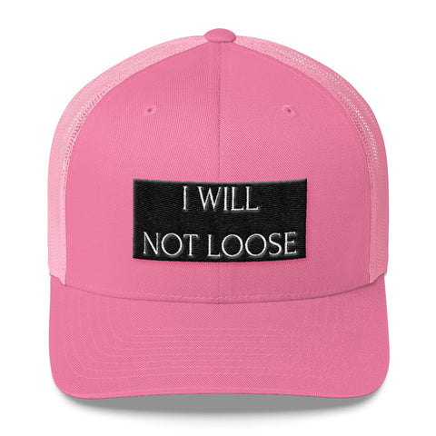 DEUS GEAR "I Will Not Loose" Truck Cap - Pink